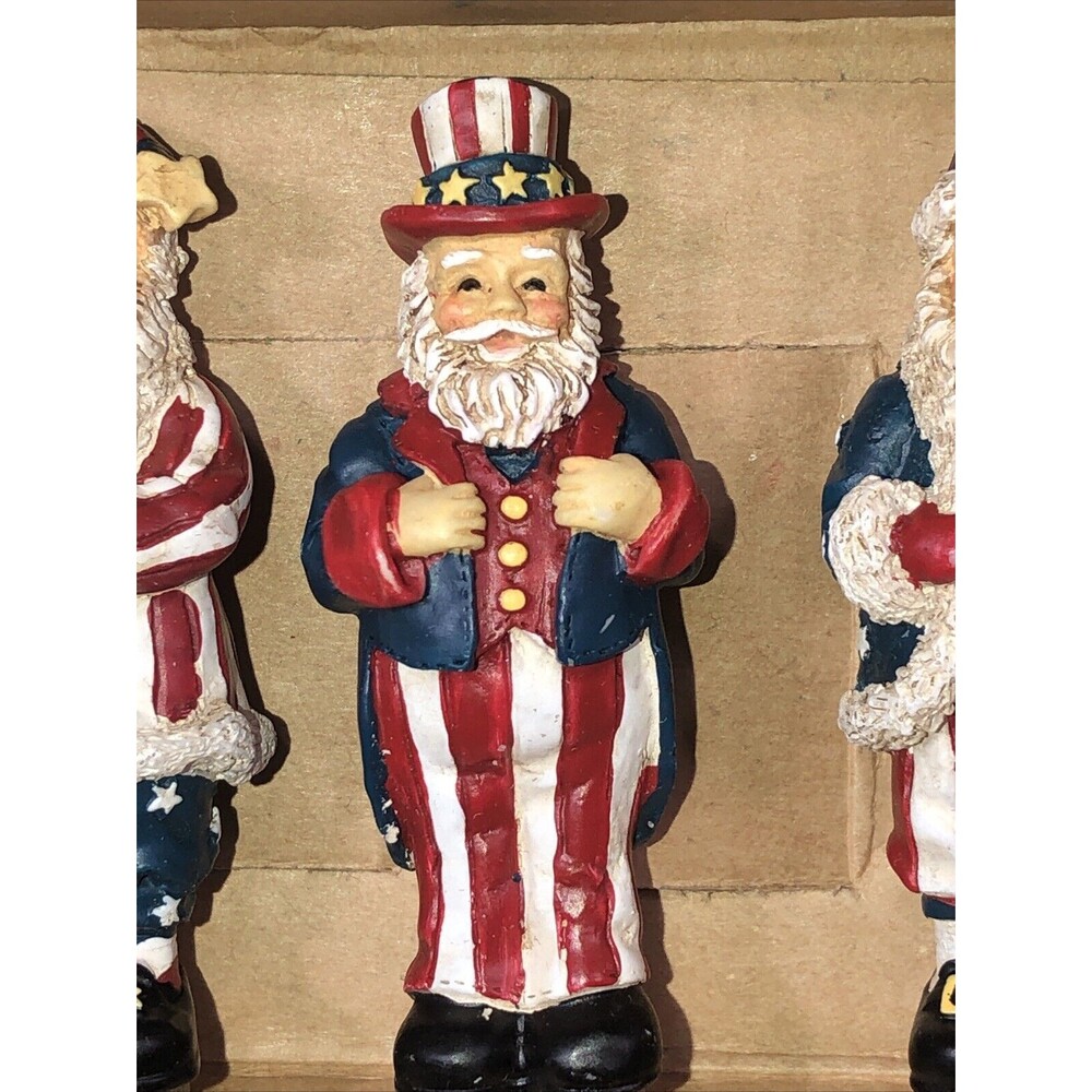 Boston Warehouse Christmas Patriotic Santa Dip Cheese Charcuterie Spreader Set - Picture 5 of 9